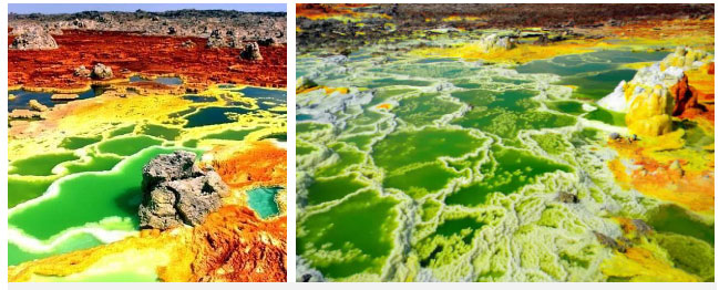 dallol-1 Khung cảnh ở Dallol huyền ảo và rực rỡ sắc màu nhưng thực chất nó là “chốn tử thần”