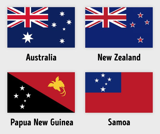quoc-ki-australia Quốc kỳ Brazil, Úc, New Zealand, Papua New Guinea và Samoa